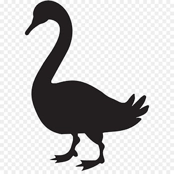 Goose Duck Silhouette Clip art - Goose Silhouette PNG Clip Art Image 