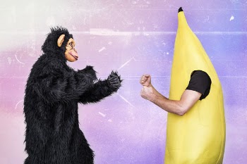 Gorilla &amp; Banana Fight Free Photo 