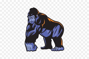Gorilla, Ape, Cartoon, Primate, Fictional Character PNG