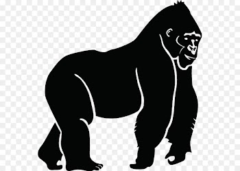 Gorilla Ape Vector graphics Clip art Image - synthetic silhouette 