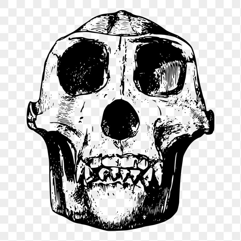 Gorilla skull png sticker dead | Free PNG - rawpixel