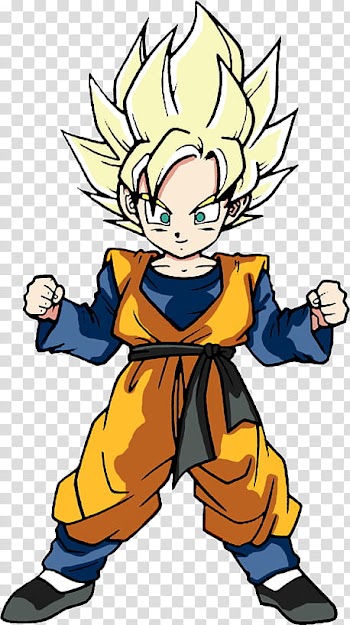 Goten , Gohan anime character transparent background PNG clipart