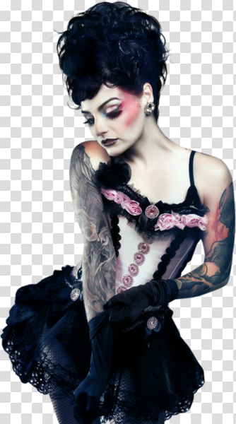 Goth Girl 77 (PNG) | Official PSDs