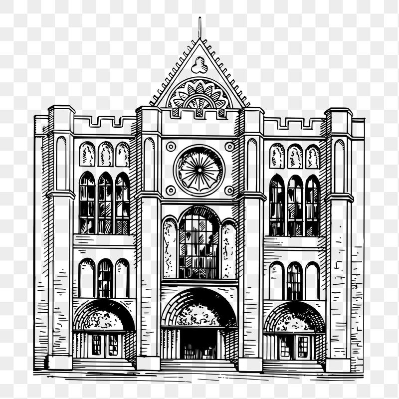 Gothic architecture png sticker illustration, | Free PNG - rawpixel