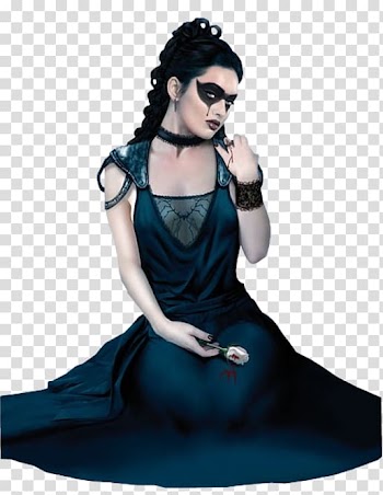 Gothic art Kadın White Black Teal, victorian woman transparent background PNG clipart