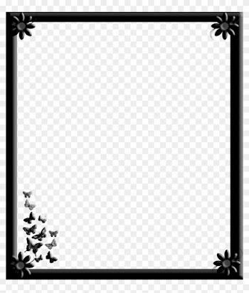 Gothic Border Flowers By Spidergypsy Gothic Border - Gothic Free Frame Png