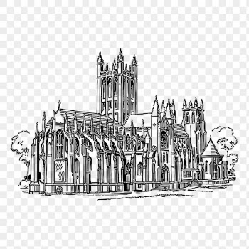 Gothic cathedral png sticker vintage | Free PNG - rawpixel