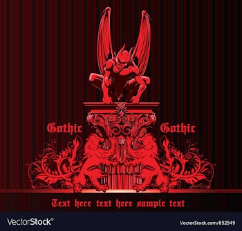 Gothic emblem vector image