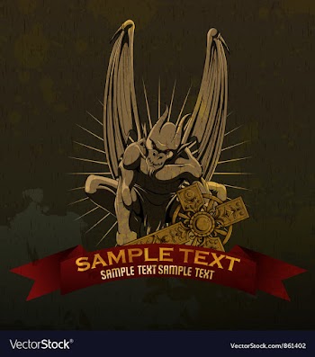 Gothic emblem vector image