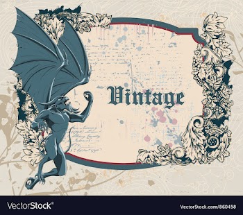 Gothic frame vector image
