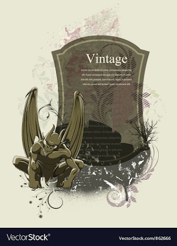 Gothic frame vector image