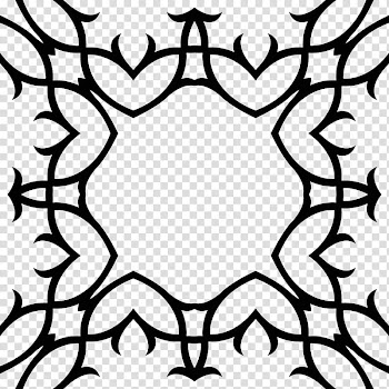 Gothic patterns, round and heart shape illustration transparent background PNG clipart