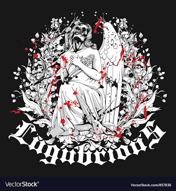 Gothic t-shirt design vector image
