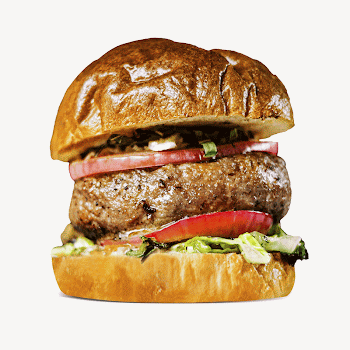 Gourmet hamburger collage element, food | Free PSD - rawpixel