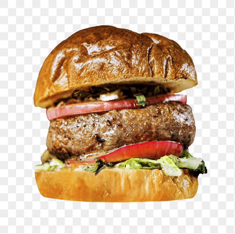 Gourmet hamburger png sticker, transparent | Free PNG - rawpixel