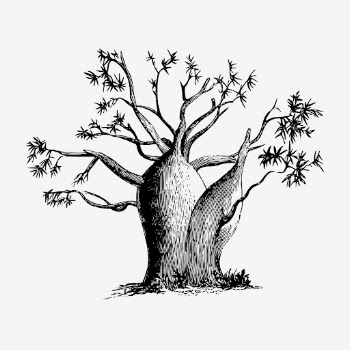Gouty stem tree collage element, | Free PSD - rawpixel