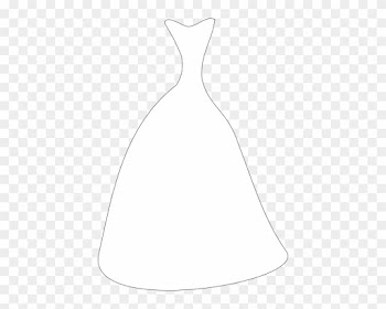 Gown Cliparts - White Wedding Dress Silhouette