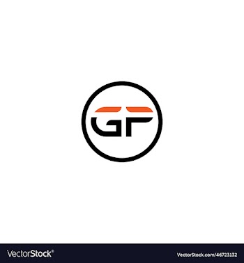 gp letter type logo design template