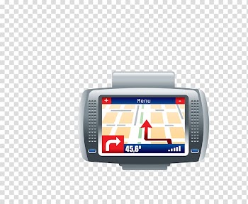 GPS navigation device Icon, color driving navigation equipment transparent background PNG clipart