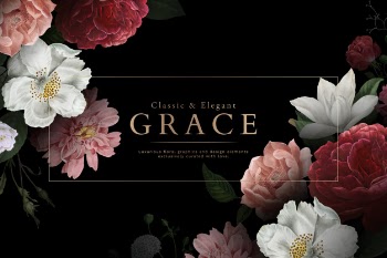 Grace greeting card Free Vector