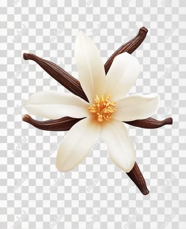 Graceful Vanilla Flower in Photorealistic Display Graceful Vanilla Flower in Photorealistic Display