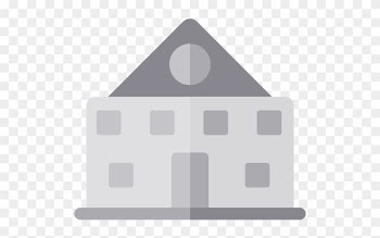 Grade 2-3 - School Building Icon Png Grey