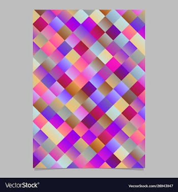 Gradient abstract diagonal square pattern page vector image