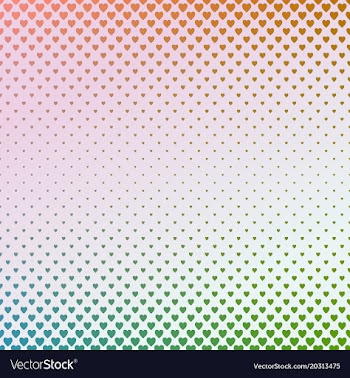 Gradient abstract heart pattern background - love vector image