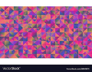 Gradient abstract multicolored triangle hd vector image