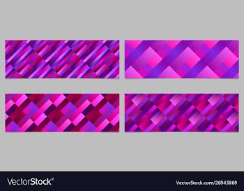 Gradient abstract rectangle pattern banner vector image