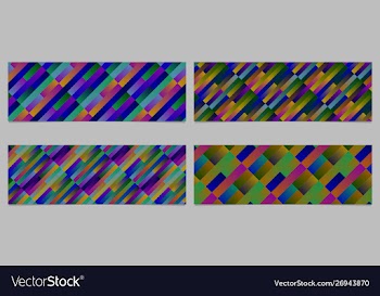 Gradient abstract stripe pattern banner template vector image