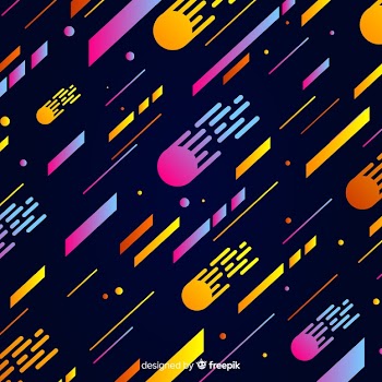 Gradient background with dynamic shapes Free Vector