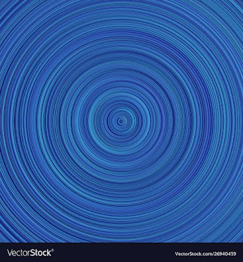 Gradient blue concentric circle background design vector image