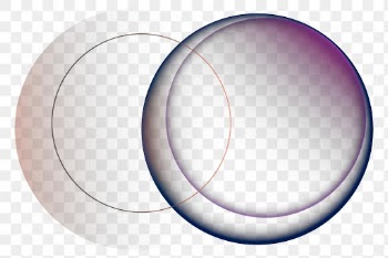 Gradient bokeh transparent png digital
