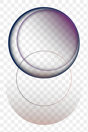 Gradient bokeh transparent png digital