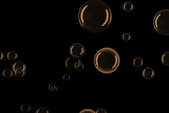 Gradient bubble pattern black background