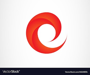 gradient color c logo creative e logo design