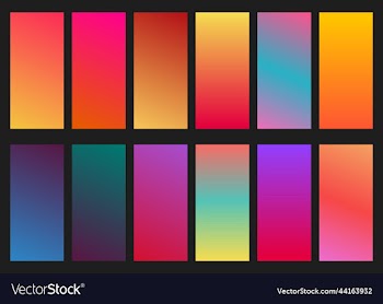 gradient color modern background set