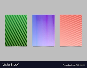 Gradient geometric stripe pattern flyer vector image