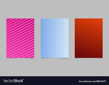 Gradient geometric stripe pattern page template vector image