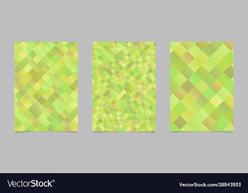 Gradient geometrical trendy square flyer template vector image