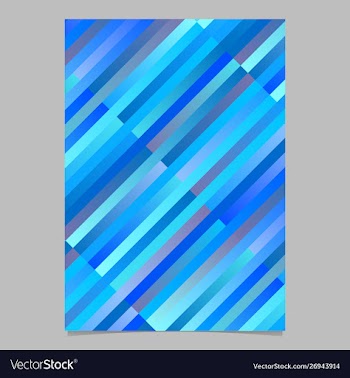 Gradient geometrical trendy stripe poster vector image