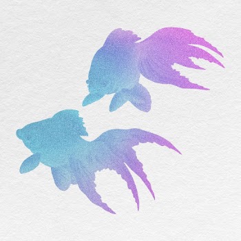 Gradient goldfish, animal collage element, | Free Photo - rawpixel