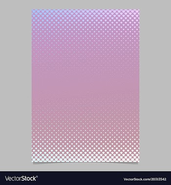 Gradient heart pattern brochure template vector image