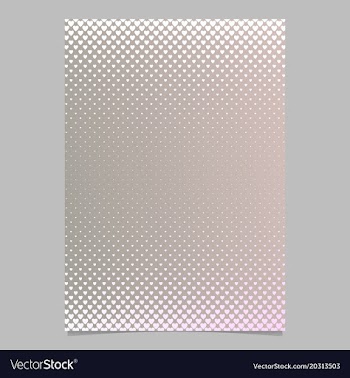 Gradient heart pattern page template - brochure vector image