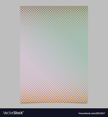 Gradient heart pattern page template - brochure vector image