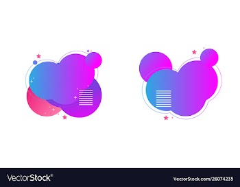Gradient heart shapes vector image