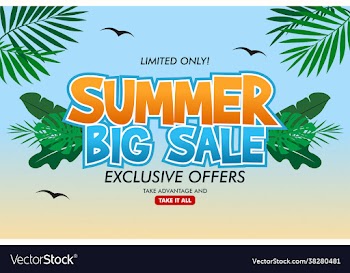 gradient hello summer sale background banner