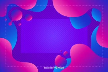 Gradient liquid shapes background Free Vector