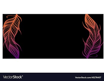 gradient mesh feathers black background design